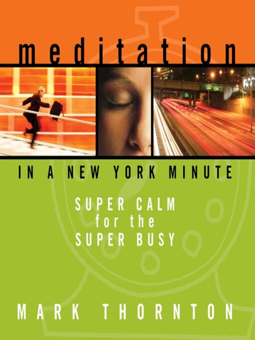 Cover image for Meditation in a New York Minute